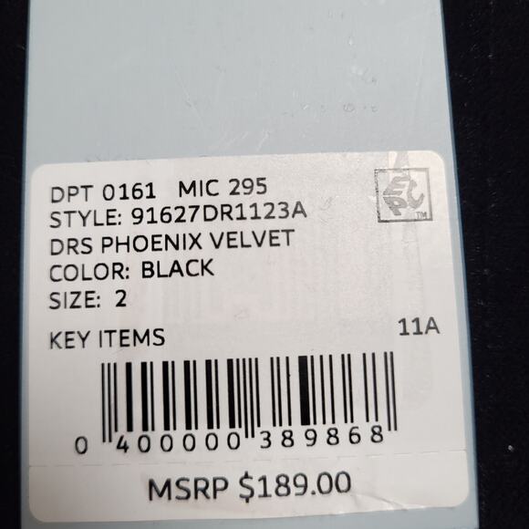 Antonio Melania Black Phoenix Velvet Cowl Neck Sheath Maxi Dress NWT size 2 - Picture 11 of 12